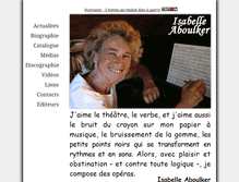 Tablet Screenshot of isabelle-aboulker.com